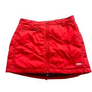 SKHoop Skirt Insulated Down Fill Red/Orange Skirt Women's Size Large